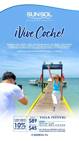 FULL DAY COCHE CON SUNSOL FESTIVAL